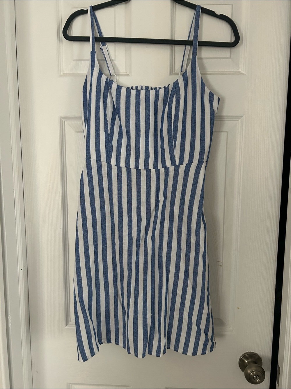 ON - NEVER WORN-  Blue and White Striped Summer Sundress